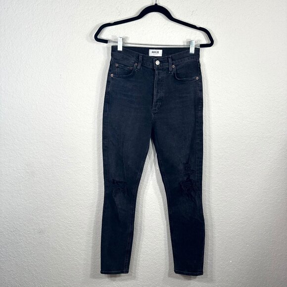 AGOLDE Nico High Rise Slim Jeans in Cassette - Picture 3 of 15